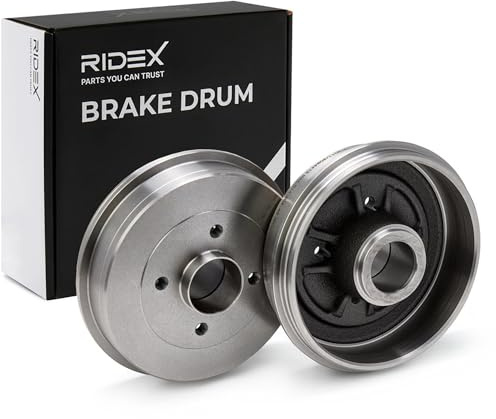 RIDEX 123B0098 2x Tambor de freno Trasero sin anillo sensor ABS sin juego cojinetes rueda Compatible con RENAULT LAGUNA I B56, 556