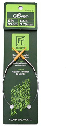 Bamboo Circular Knitting Needles Takumi, 9-Inch Size 5 (3016/9-05)