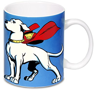 Logoshirt® DC Stålmannen I Krypto, the Superdog | porslin I kopp I kaffemugg I 300 ml | diskmaskin- och mikrovågsugnssäker | i färgglad presentförpackning | Licensierad originaldesign