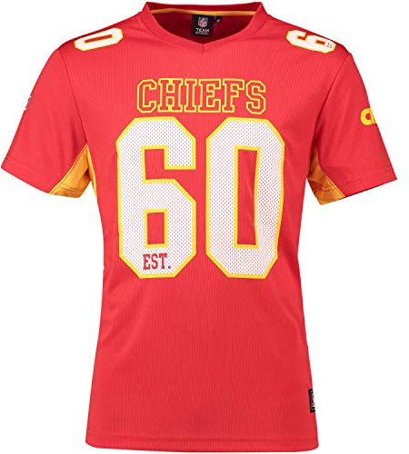 Majestic Athletic Kansas City Chiefs NFL Moro Poly Mesh Jersey Tee T-Shirt Trikot