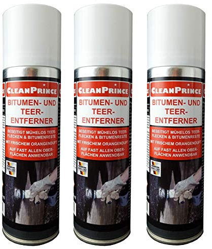 3 Stück à 0,3 Liter Bitumenentferner Teerentferner Reiniger Teer Bitumen Öl Fett Teerreiniger Bitumenreiniger