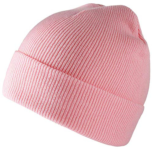 TYONMUJO Unisex Erwachsene Strickmütze für Männer Frauen Warm Snug Hat Cap, Pink, Einheitsgr��e