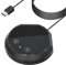 HUIOP Micrófono de computadora,Escritorio USB Conferencia Altavoz Micrófono Condensador omnidireccional de 360° Plug & Play PC Compatibilidad con micrófono de computadora Altavoz BT Botones con