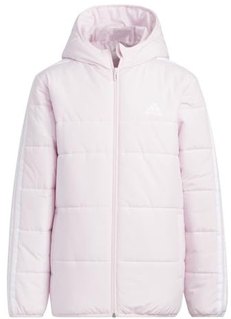 adidas Unisex Kinder 3-Stripes Padded Jacket Kids, Clear Pink, 9-10 Years