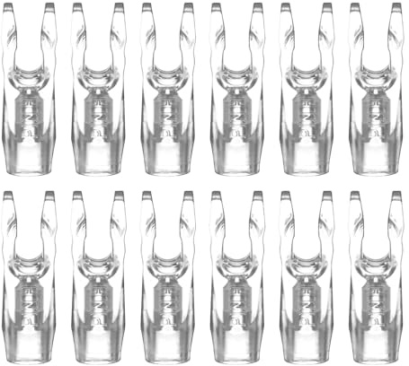 PATIKIL Encoches de Flèche de Tir à l'arc 3,2 mm Id, 12 Pcs Encoches en Plastique à Coller sur l'arbre de Flèche Accessoire de Queue de Flèche de Remplacement, Transparent
