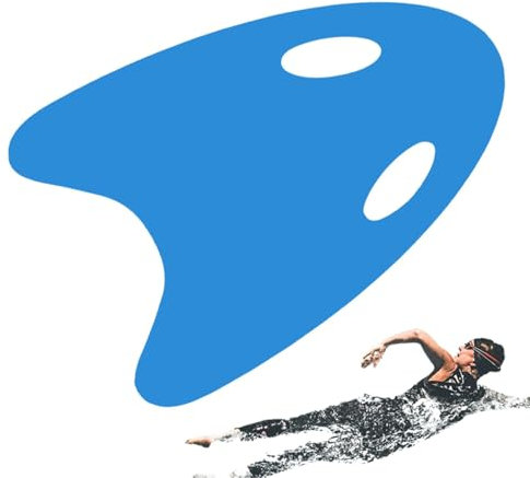 Schwimmbrett für Kinder, Schwimmbrett für Kinder, Schwimmbrett mit Griff, hohes , leichte Schwimmpads, Sommer-Schwimmtrainingshilfe für Erwachsene, Mädchen