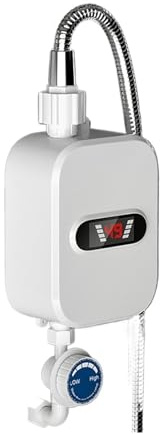 Scaldabagno, Set Doccia Termostatico For Scaldabagno Elettrico Istantaneo Da 3500 W, Riscaldamento Rapido, Mini Piccola Cucina Elettrica, Tesoro,Sicuro
