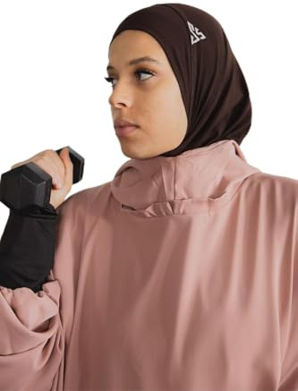 Safwa® Hijab Sport Femme SafwaFlow™ Respirant et Léger – Anti-Transpiration, Maintien Parfait, Confort Actif, Idéal Fitness Running Musculation Travail