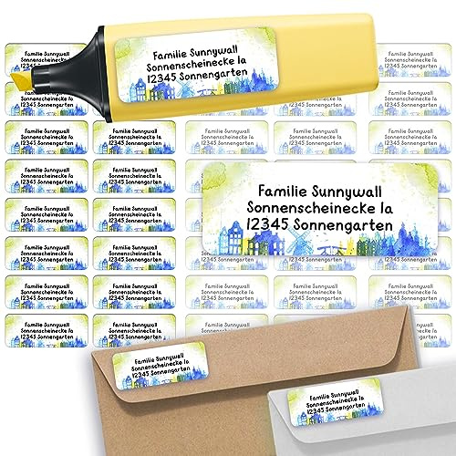 Adressaufkleber Pattern Absenderetiketten personalisiert 110 Stück