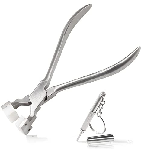 LEONTOOL Eyeglasses Frame Bending Adjusting Pliers 6 Inches Eye Glasses Adjusting Pliers Glasses Repair Assembling & Ajusting Tools Optical Optician Tool with Eyeglass Repair Screwdriver
