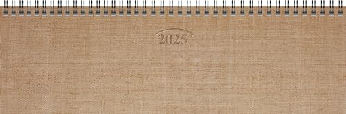 BRUNNEN Querterminbuch Mod. 771 2025 | 326×102 mm, Karton, kupfer