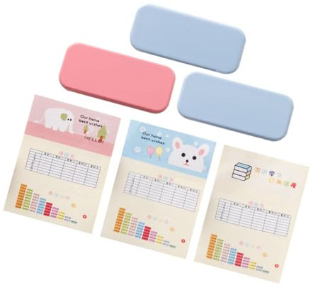 BESTonZON 3 Pièces Papeterie de Maison de poupée Trousse Scolaire Trousse Kawaii Crayon a Papier des modèles Trucs de Maison de poupée Trousse à Crayons pour poupées Miniature Provisions