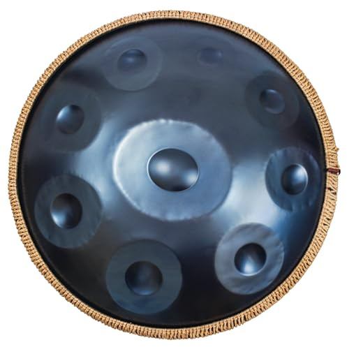 KELIODY Blau Harmonic Handpan Drum in D-Moll 9 Töne 22 Zoll Hand Pan mit Tasche, Percussion zur Klangheilung, persönliche Meditation, Yoga