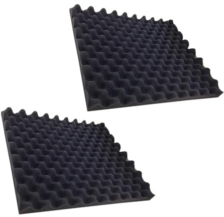 Gralara 2x Inserto de Esponja para Caja de Herramientas para Soluciones de Almacenamiento de Equipos, 50 mm