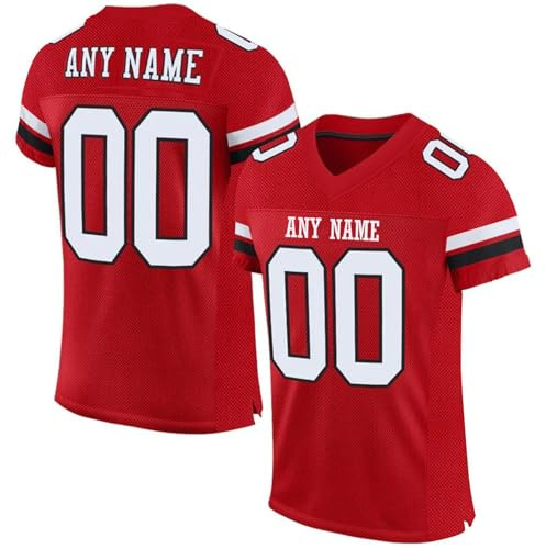 Generisch Personalisiert American Football Trikot Personalisierte Spieltrikots mit Name Nummer für Kinder Erwachsene Junge Mädchen Herren Damen