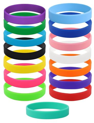 JYNXOR 15 Pezzi Braccialetti In Silicone Unisex, Braccialetti Silicone Bracciale Gomma Tinta Bracciale In Gomma, Braccialetti Colorati Per Il Fitness, La Corsa, Lo Sport, Le Feste