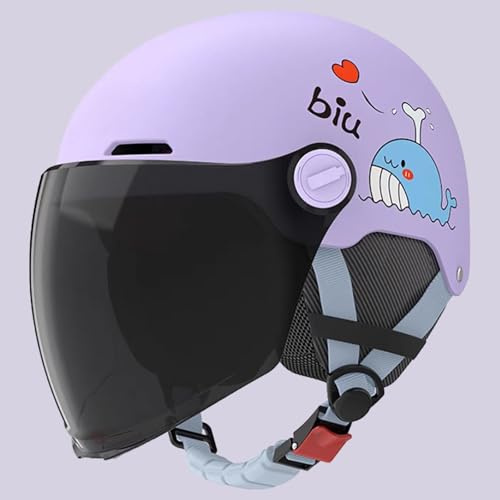 Casco de moto infantil con visera solar, homologado según la norma ECE 22.06, para niños de 3 a 12 años. 1,48~55cm