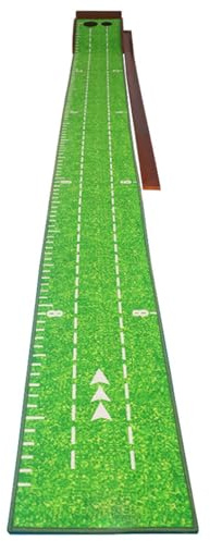 Putting Green Indoor - Attrezzatura da allenamento in legno massello, tappetino da mettere con ritorno automatico della palla, per uomini, donne, golfisti, principianti, interni, esterni, cortile