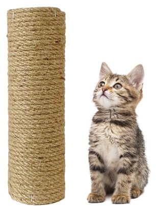 Yardwe Colonna per Gatti in Legno Corda Resistente All'abrasione di Ricambio Liscia per Arrampicata e Gioco del Gatto per Tiragraffi