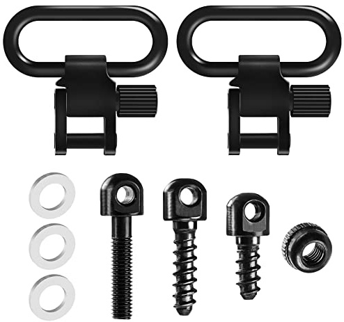 GUGULUZA Rifles Sling Swivels and Wood Screw Studs Set for Bolt Quick Detachable Gun Sling Mounting Kit for Shotguns
