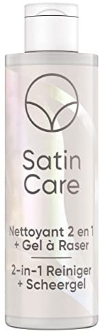 Gillette Venus Satin Care per pelle e peli pubici 2 in 1 detergente gel da barba per donne, protegge la pelle durante la rasatura, formula morbida e trasparente progettata per il pubis