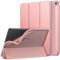 MoKo Hülle für All-New Amazon Fire HD 10 Tablet (13th Gen, 2023 Release) 10.1, Weich TPU Matt Farbig Rückseite für Fire Tablet 10 2023 Multi-Winkel Schlank Smart Hülle, Auto Schlaf/Aufwach, Rosagold