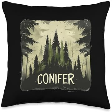 Cool Forest Costume for Conifer and Trees Lovers Throw Pillow