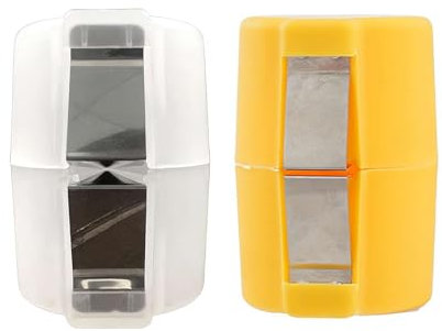 Apriuova – Strumento rapido per separare le uova crude, gadget da cucina per rompere e separare le uova senza sforzo (bianco + giallo, 2 pezzi)