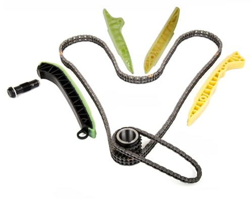 JDNH Accuracy 2720520016 - Paquete de reparación de sincronización del motor, cadena resistente al desgaste con sistemas de guía para automóviles, clase SL, juego de cadena de distribución de fuerza