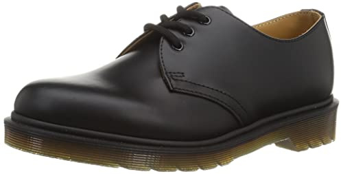 Dr. Martens 1461PW Smooth 59 Last Unisex-Erwachsene Derby Schnürhalbschuhe, Schwarz (Black Smooth), 39 EU