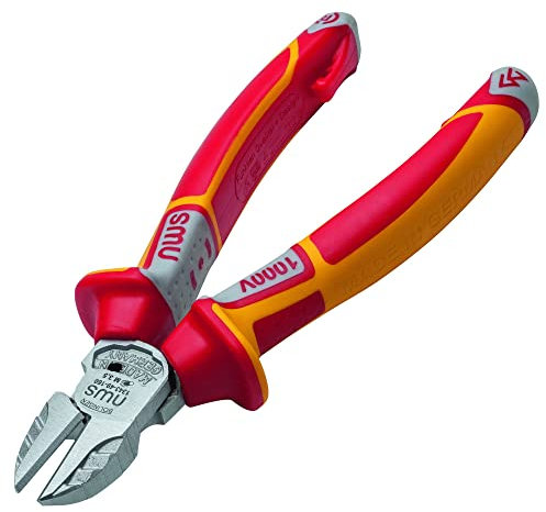 Nws 1343-49-VDE-180-SB Number 1343-49 VDE Side Cutter, Red/Yellow, 180 mm