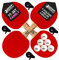 Best Sporting Tischtennis-Schläger Set 'Family' I 4 x Hobby Schläger & 6 x 1* Tischtennis-Bälle I Tischtennis Set inkl. 4 x Tischtennisschläger Hülle mit Ballfach I Tischtennis Zubehör