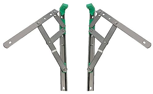 uPVC Universal Window Hinge Double Glazing Friction Stay PVC 16 Inch Egress Only 13mm Stack Stainless Steel