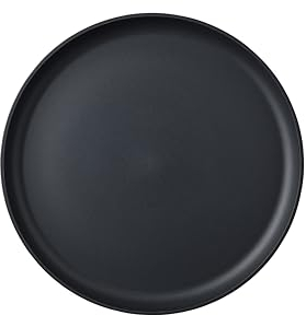 Mepal - Piatto Piano Silueta - Lavabile in lavastoviglie e microonde - Piatti di plastica - Piatti da Cena - Servizio - 26 cm - Nordic black