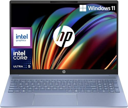 HP Pavilion 16-af0003sl, Intel Core Ultra 5-125U, Intel Evo Edition, AI, RAM 16GB LPDDR5, SSD 512GB, Display 16 2K Antiriflesso IPS 300 Nits, Wi-Fi 6, Privacy Cam 1080p IR TNR, Windows 11, Sky Blue