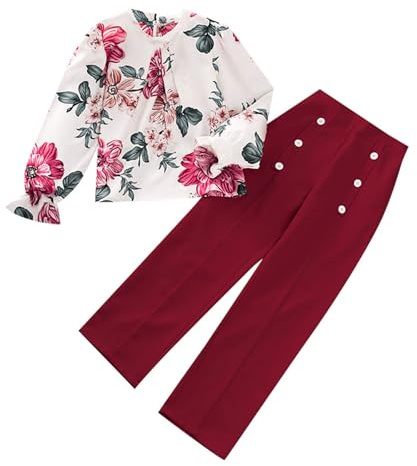 Bambina Ragazzo Tuta Sportiva Top E Pantaloni Kids Felpa A Maniche Lunghe Abito da Bambina Chic Ed Elegante Felpa con Cappuccio E Pantaloni Set di Abbigliamento per Ragazze 2-14 Anni Completo Bambina
