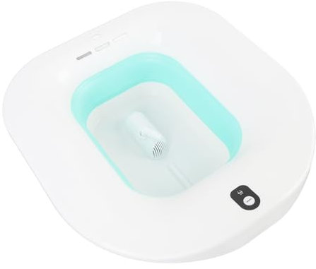 Semme Faltbare Elektrische Sitzbadewanne mit Automatischem Wasserspray, Tragbares Sitzbadebecken für Toilettensitz, Ideal für Schwangere Frauen und ältere Menschen