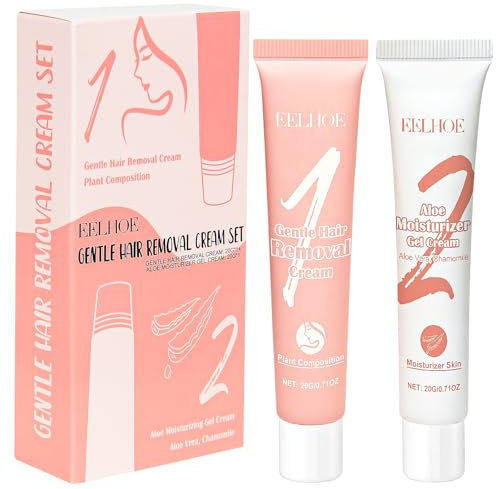 Enthaarungscreme Gesicht, Haarentfernungscreme Gesichtshaarentfernung Oberlippenhaarentfernung Creme, Sanfte beruhigende Enthaarungscreme für Gesicht und Körper