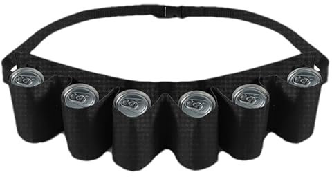 Cintura porta birra, portabottiglie con sei scomparti per lattine, portatile, per feste, picnic, campeggio, barbecue all'aperto