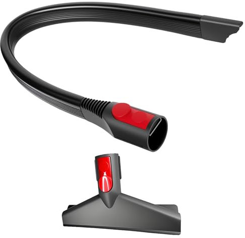 Boquilla flexible para juntas y cepillo para colchón Dyson V15 V12 V11 V10 V8 V7 Gen5 Boquilla de extensión de 58 cm con cabezal plano | Accesorios de aspiradora para asientos de coche esquinas