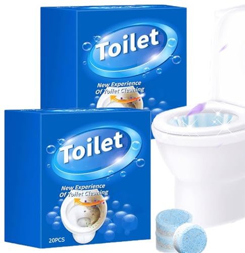 Nettoyant WC Extra Fort - 20 Pastilles Surpuissantes Anti-Calcaires, Élimine du Tartre et des Taches, Parfum Frais Durables, Action Rapide, Nettoyant Toilette 2026 (2)