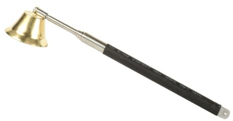 TOBBOMEY Apagavelas Vintage con Mango Telescópico Flexible Extintor Seguro para Mechas de Velas Aromáticas y Accesorio Ergonómico para Aromaterapia Uso Velas de Té Tarro y Aceite