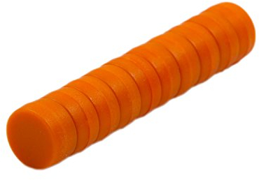 Magnetastico | 10x Starke Neodym Magnete mit Schutzschicht| Farbe Orange & Größe 12x6 mm| Kleine Magnete extra stark, Büromagnete| Mini-Magnet für Magnettafel Kühlschrank Whiteboard & Glasmagnettafel