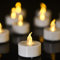 Biyanuo 100 unidades LED Velas CR2032 pilas velas sin llama,Velas de té,Velas LED,Velas parpadeantes sin Llama,Velas Artificiales realistas a Pilas con luz Amarilla cálida (100 PACK)…