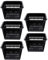 BESTonZON Hydroponik Topf Orchideentöpfe Gittertöpfe Kunststoff Hydrokultur Pflanzkorb Gemüse Pflanzen Blumen Orchideen Anzüchten Mesh Topf 5 Stück Schwarz