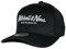 Mitchell & Ness Classic Red Pinscript Snapback, Black/White