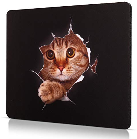 CHUQING Musmatta Liten Musmatta med Motiv 240 x 200 mm Katt
