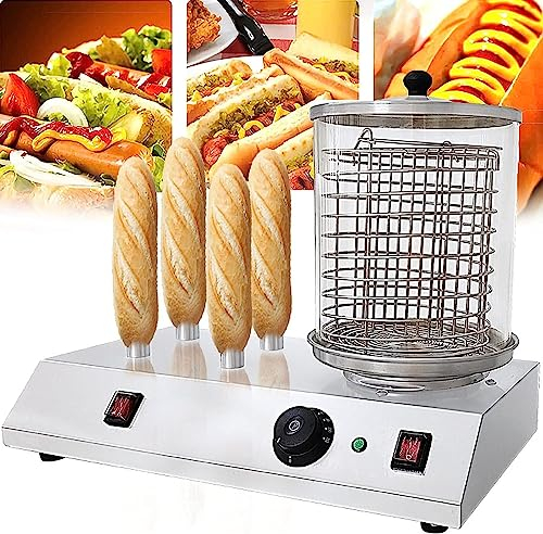 macchina per hot dog 458W Multifunzione Griglia For Salsicce Macchina, Scalda Hot Dog Da Banco, Scalda Fornello Elettrico In Acciaio Inossidabile, For Uso Domestico E Commerciale (Color : B)