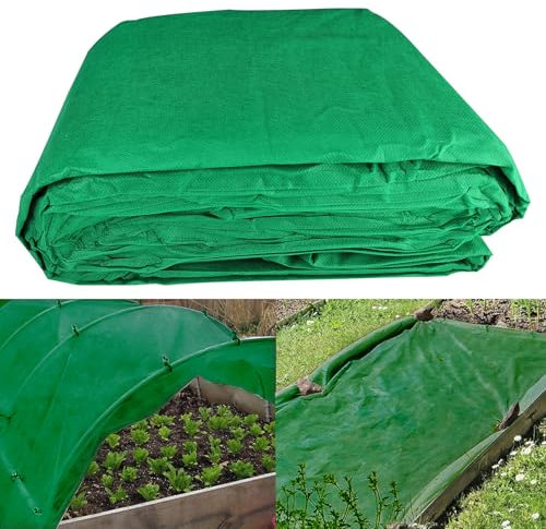 Kwaiyole Telo protettivo antigelo per piante, 30 g/m², 1,5 x 10 m, per piante e ortaggi invernali all'aperto, prevenzione del surriscaldamento estivo e barriera contro gli insetti