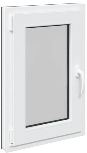 Fenêtre de Cave, Fenêtre de Sous-sol 50x75 cm oscillo-battante DIN gauche anthracite